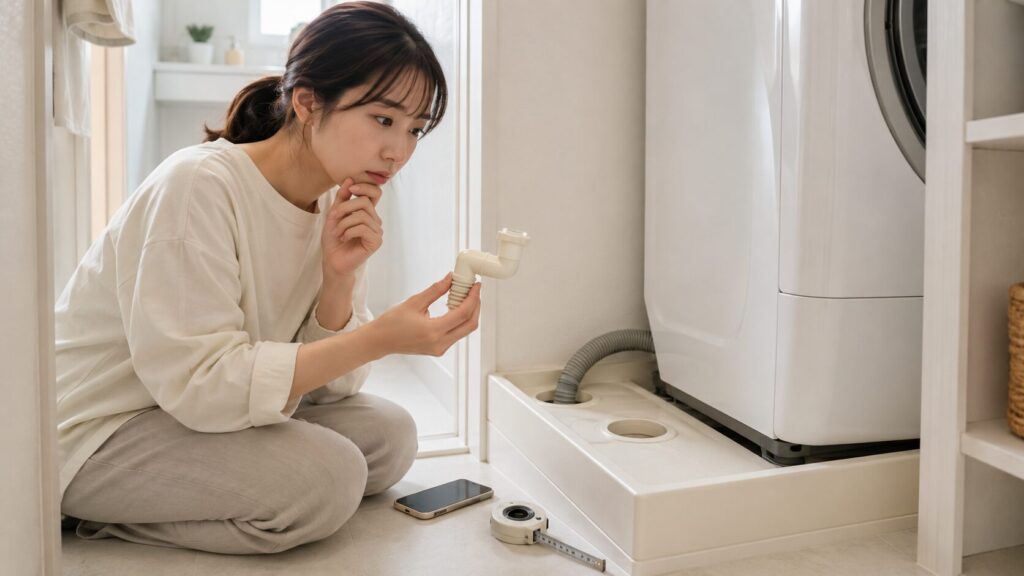 洗濯機エルボが合わない時