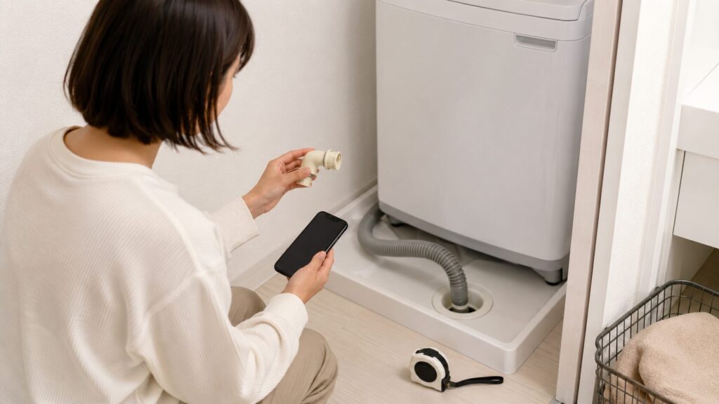 洗濯機エルボ購入前の確認