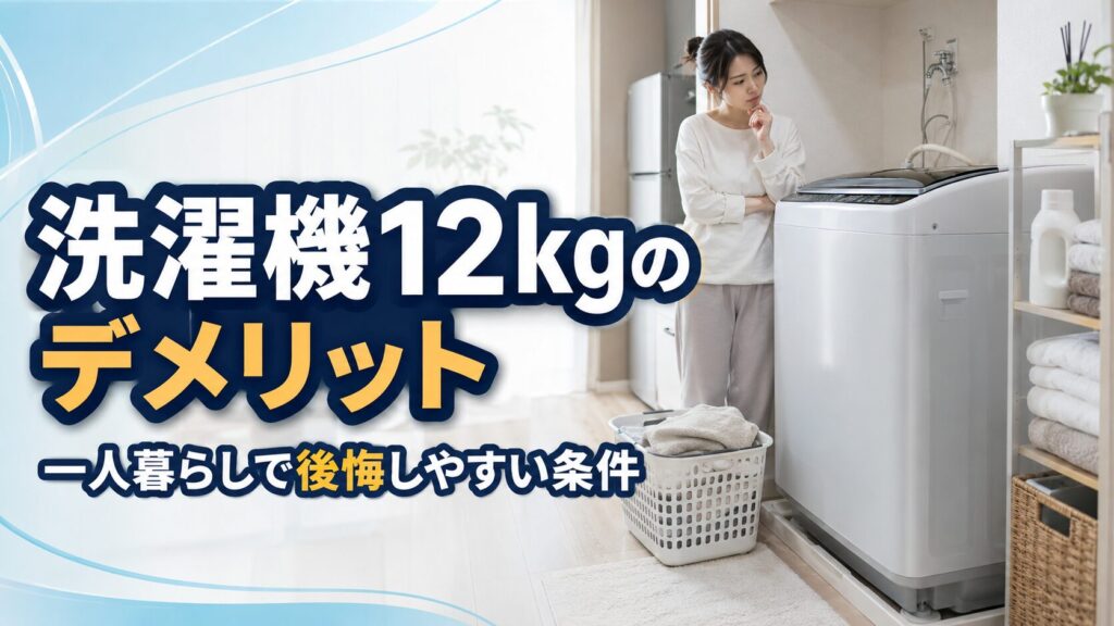 洗濯機12kgのデメリット
