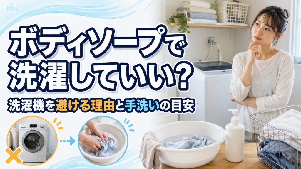 ボディソープで洗濯していい?