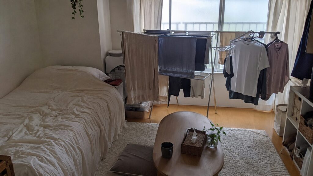 部屋干し中心のすすぎ判断