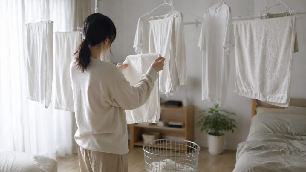 セスキ洗濯で臭いが残る服